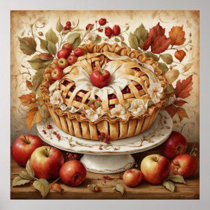 Póster Poster de Apple Pie de otoño