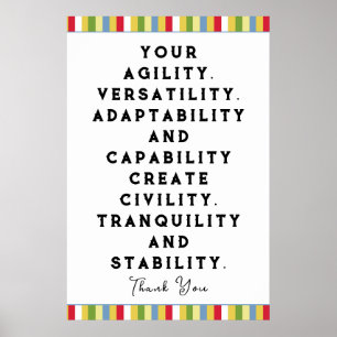 Póster Poster de Apreciación de Empleado