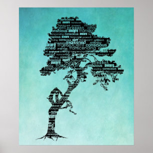 Póster Poster de árbol bodhi/impresión