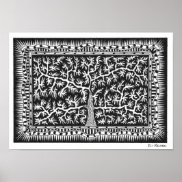 Póster Poster de árbol de canto