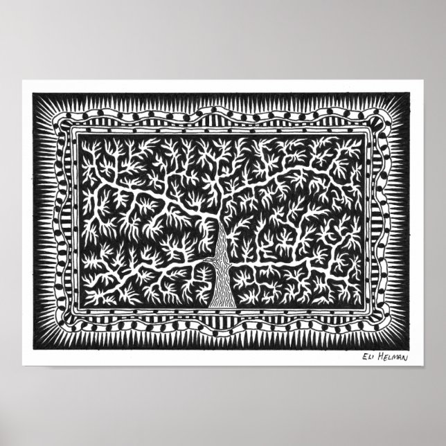 Póster Poster de árbol de canto (Frente)