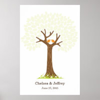 Poster de árbol de firmas (dulce)