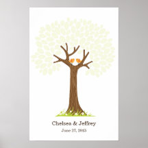 Poster de árbol de firmas (dulce)