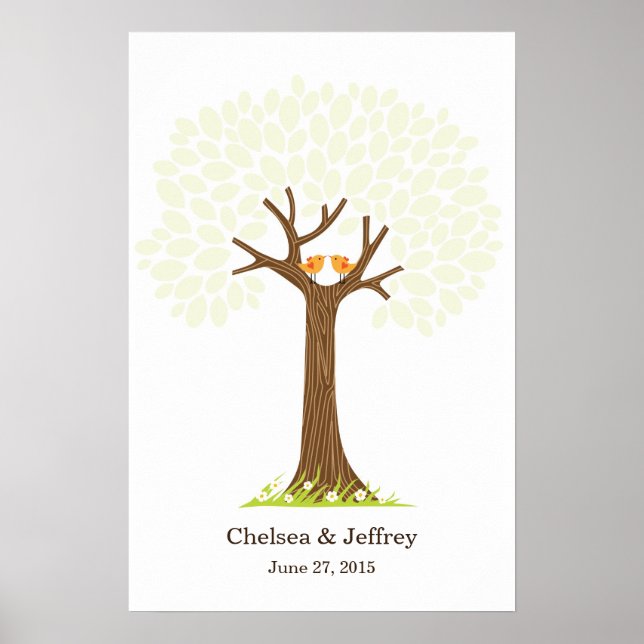 Póster Poster de árbol de firmas (dulce) (Frente)