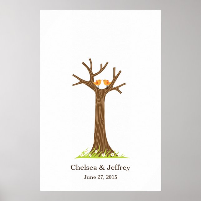 Póster Poster de árbol de huellas dactilares (dulce) (Frente)