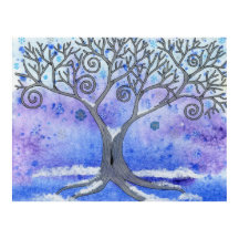 Poster de árbol de invierno
