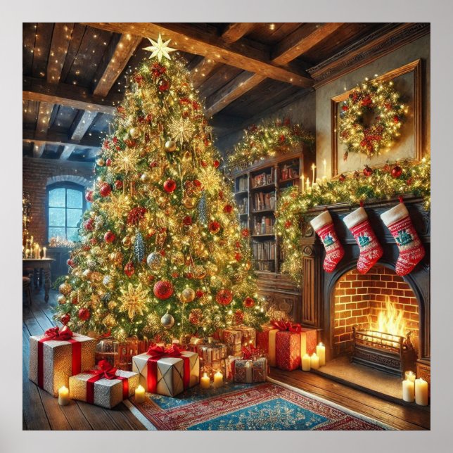 Póster Poster de árbol de Navidad (Frente)