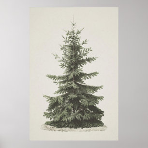 Póster Poster de árbol de Navidad imprimible