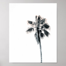 Póster Poster de árbol de palmas | Rosa 8x10