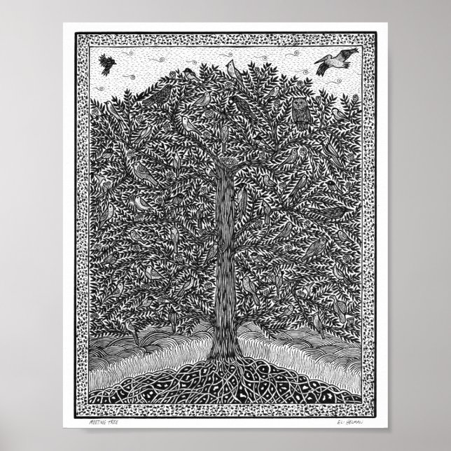 Póster Poster de árbol de reuniones (Frente)