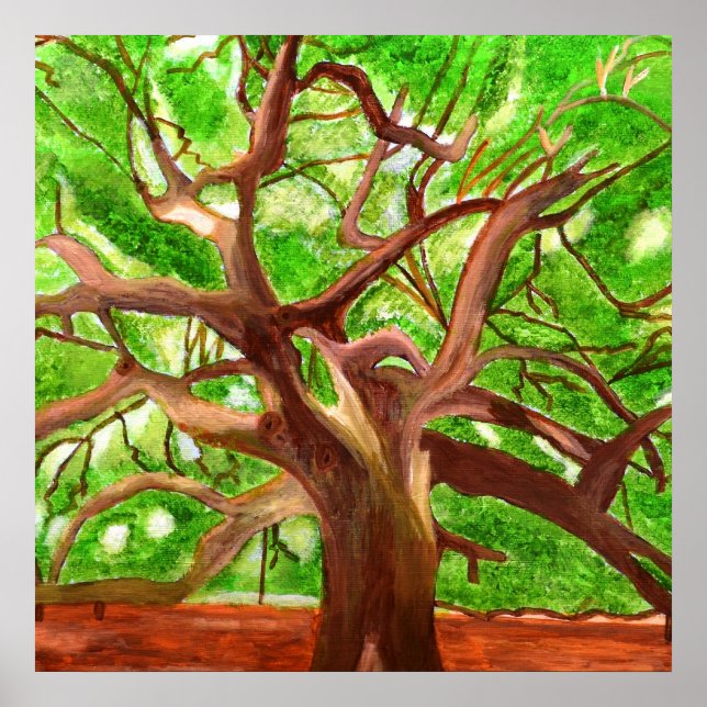 Póster Poster de árbol de roble (Frente)