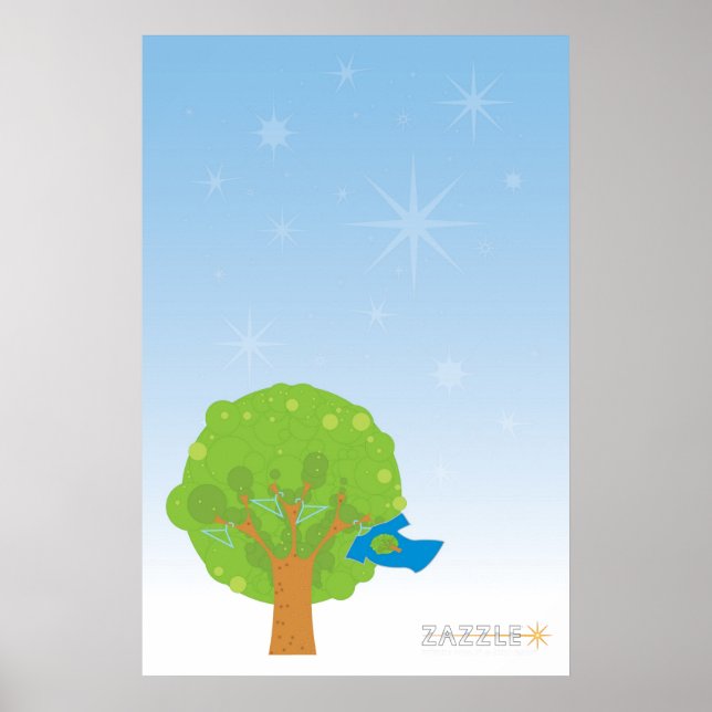 Póster Poster de árbol zazzle (Frente)