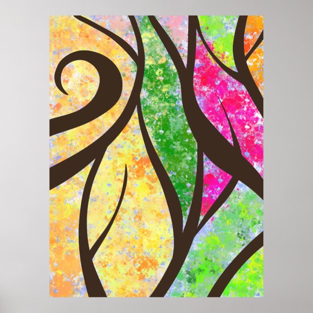 Póster Poster de árboles (Frente)