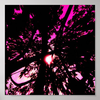 Póster poster de árboles de fantasía