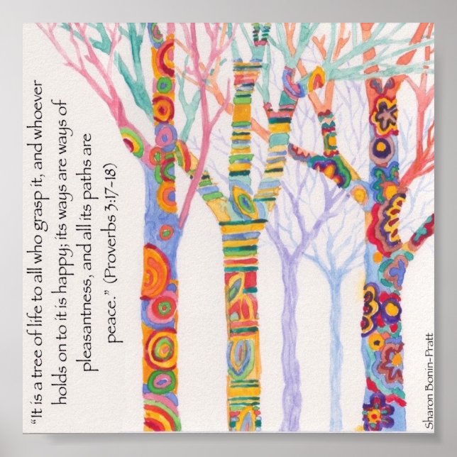 Póster Poster de árboles por Sharon Bonin-Pratt (Frente)