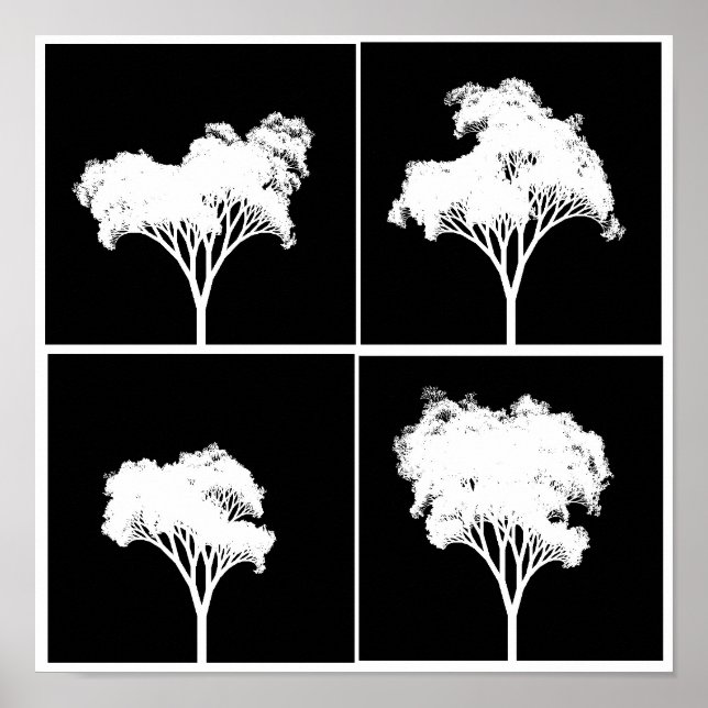 Póster Poster de árboles recurrentes (Frente)