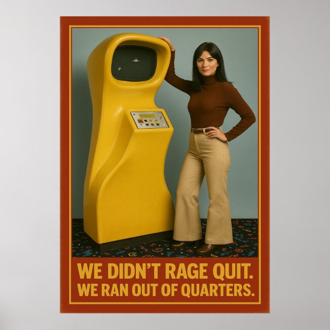 Póster Poster de Arcade Retro - No salimos furiosos (Frente)