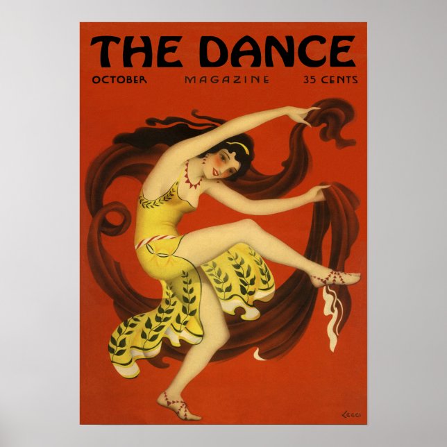 Póster poster de archivo de bailarinas de 1929 (Frente)