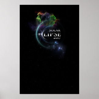 Póster Poster de archivos de eclipse solar 2017