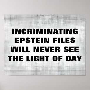 Póster Poster de archivos Epstein