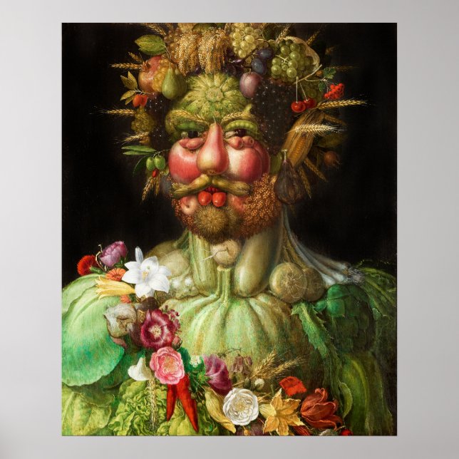 Póster Poster de Arcimboldo Rudolf II (Frente)