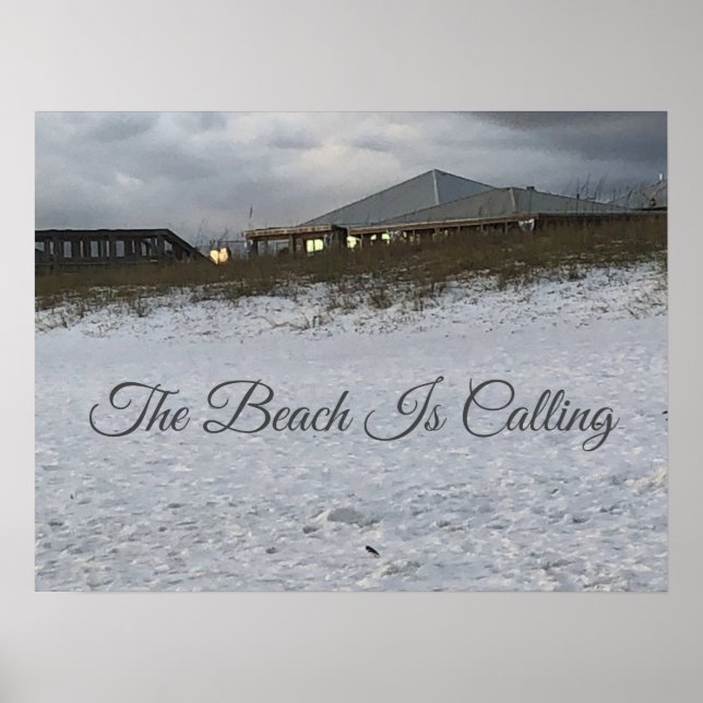 Póster Poster de arena de playa (Frente)