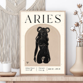 Póster Poster de Aries Zodiac