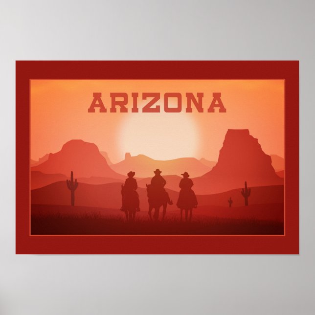Póster Poster de Arizona Sunset 1 (Frente)