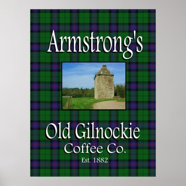 Póster Poster de Armstrong's Old Gilnockie Coffee Co. (Frente)