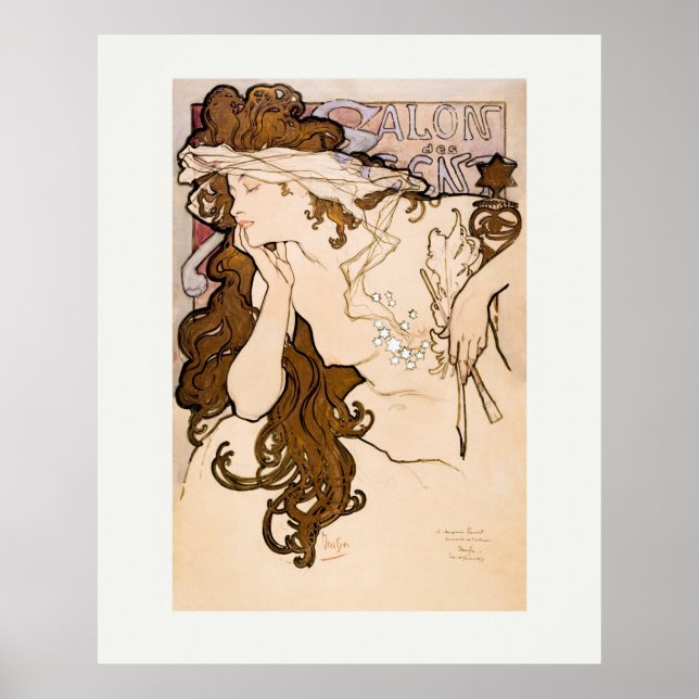 PÓSTER POSTER DE ARTE: ALPHONSE MARIA MUCHA : SALON DES C (Frente)
