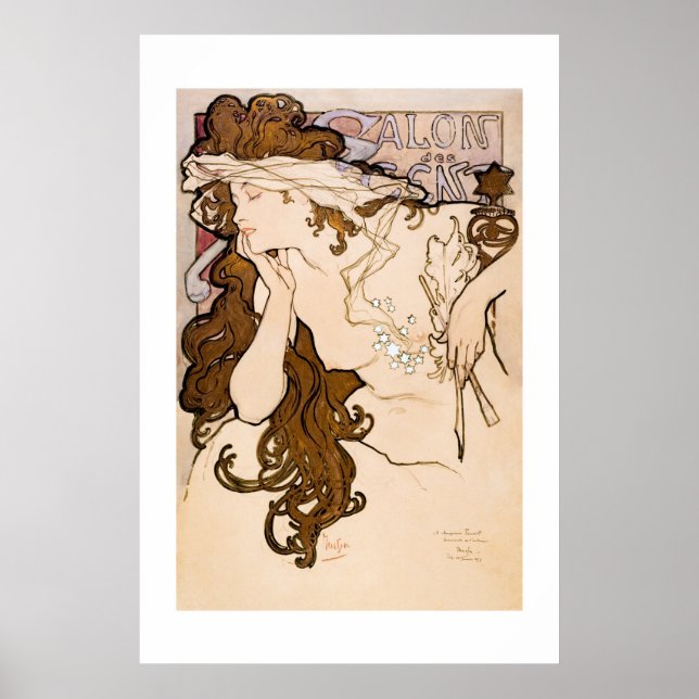 PÓSTER POSTER DE ARTE: ALPHONSE MARIA MUCHA : SALON DES C (Frente)