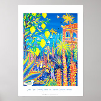 Póster Poster de arte: "Bailando bajo los lemas"