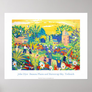 Póster Poster de arte: Banana, Buttercup Sky, Trelissick