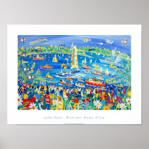 Póster Poster de Arte: Bienvenido a casa Ellen MacArthur.