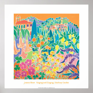 Póster Poster de Arte: Cantando y Zinging, Hanbury Garden