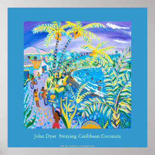 Póster Poster de Arte: Cociendo los cocos caribeños, Cost