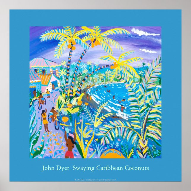 Póster Poster de Arte: Cociendo los cocos caribeños, Cost (Frente)