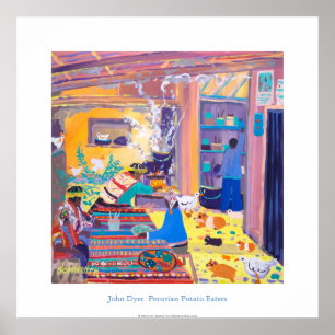 Póster Poster de Arte: Cocina Peruana. Potato