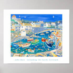 Póster Poster de arte: Descargando la captura, Coverack, 