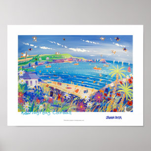 Póster Poster de arte: Diversión familiar, muro de conten