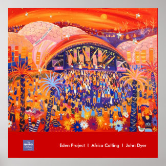 Póster Poster de arte: Eden Project LIVE 8 de John Dyer