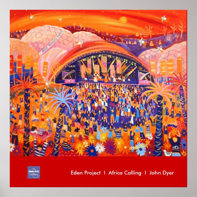 Póster Poster de arte: Eden Project LIVE 8 de John Dyer (Frente)