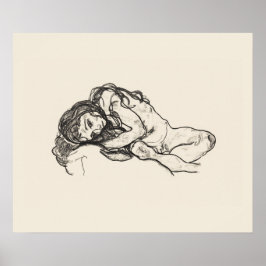 Póster POSTER de ARTE: EGON SCHIELE : CHICA 1918