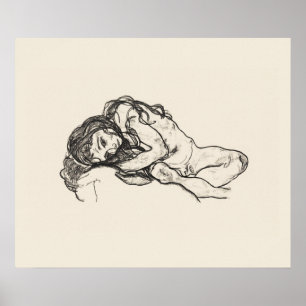Póster POSTER de ARTE: EGON SCHIELE : CHICA 1918