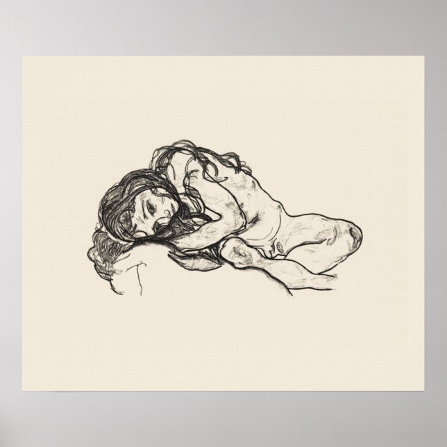 Póster POSTER de ARTE: EGON SCHIELE : CHICA 1918 (Frente)
