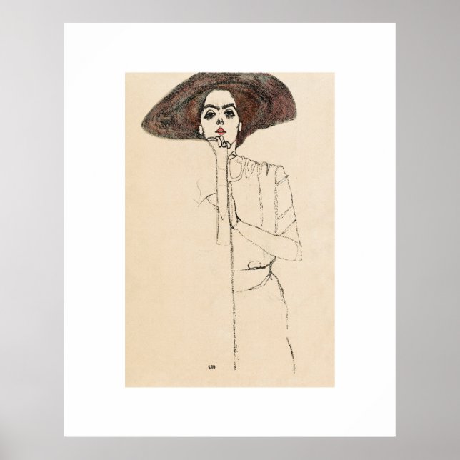 PÓSTER POSTER DE ARTE: EGON SCHIELE: RETRATO DE LA MUJER  (Frente)
