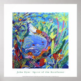 Póster Poster de arte: El espíritu de la selva tropical a