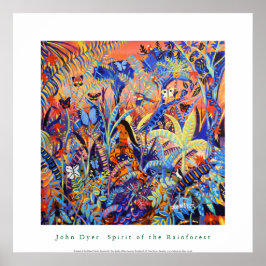 Póster Poster de arte: El espíritu de la selva tropical a