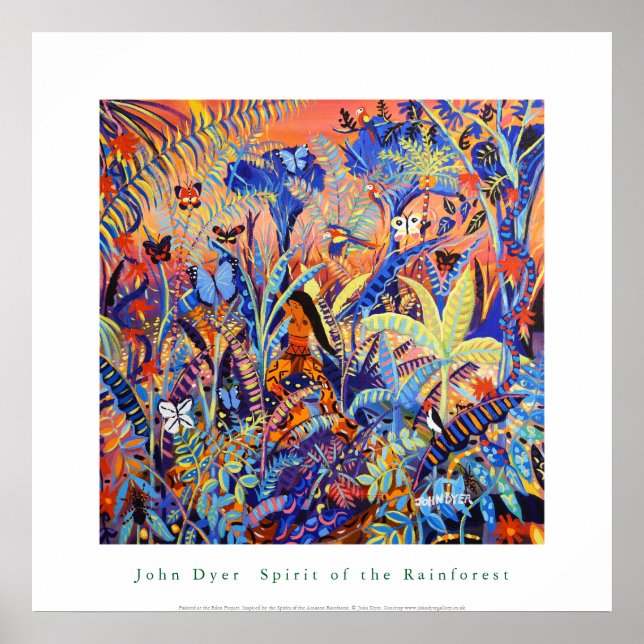 Póster Poster de arte: El espíritu de la selva tropical a (Frente)