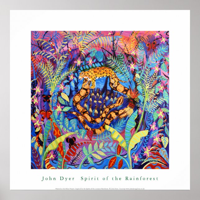 Póster Poster de arte: El espíritu de la selva tropical a (Frente)